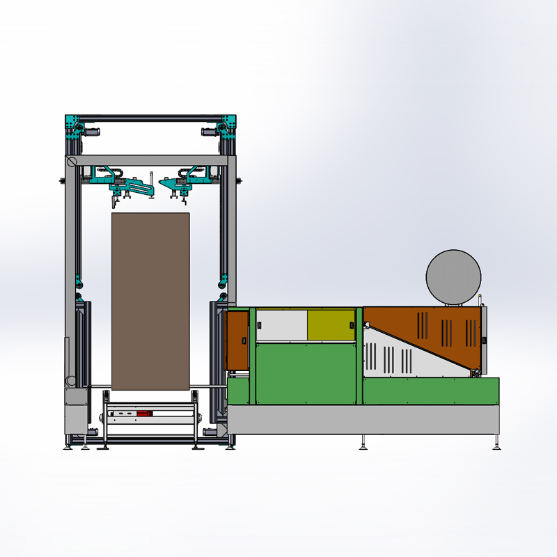 穿箭打包自动放护角组合,穿箭打包机+自动放护角机